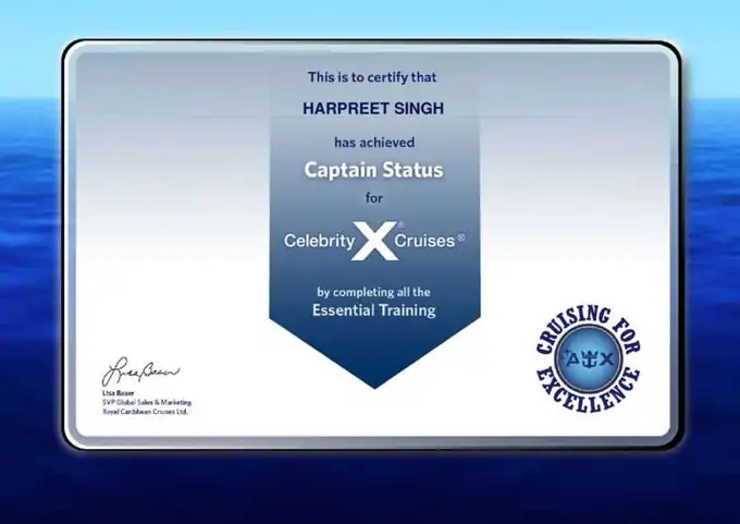 Captain Status – Celebrity Cruises